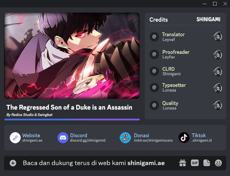 The Regressed Son of a Duke is an Assassin - Chapter 149 - Page 1