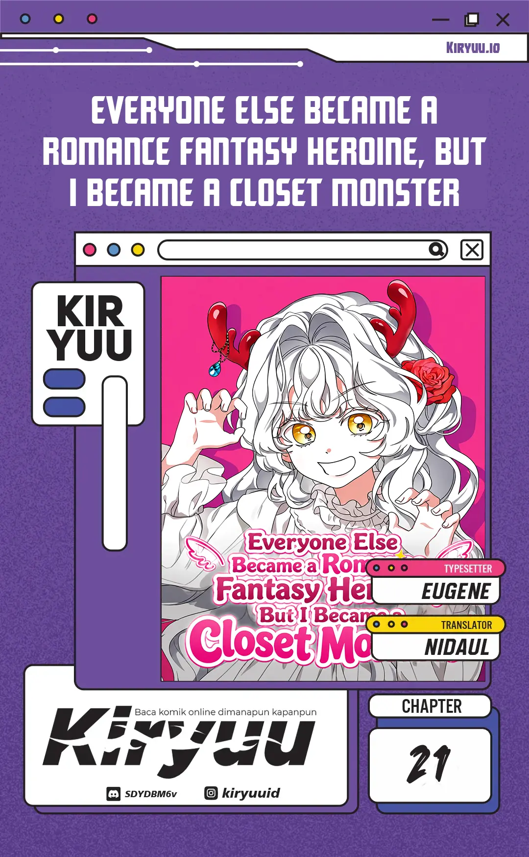 Everyone Else Became a Romance Fantasy Heroine, But I Became a Closet Monster Chapter 21 Komik Bahasa Indonesia