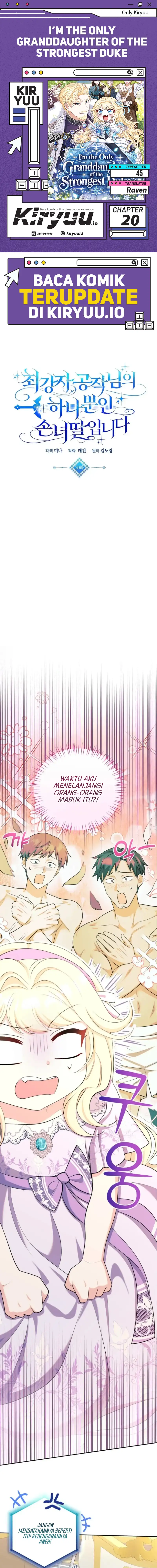 I'm The Only Granddaughter Of The Strongest Duke - Chapter 20 - Page 1