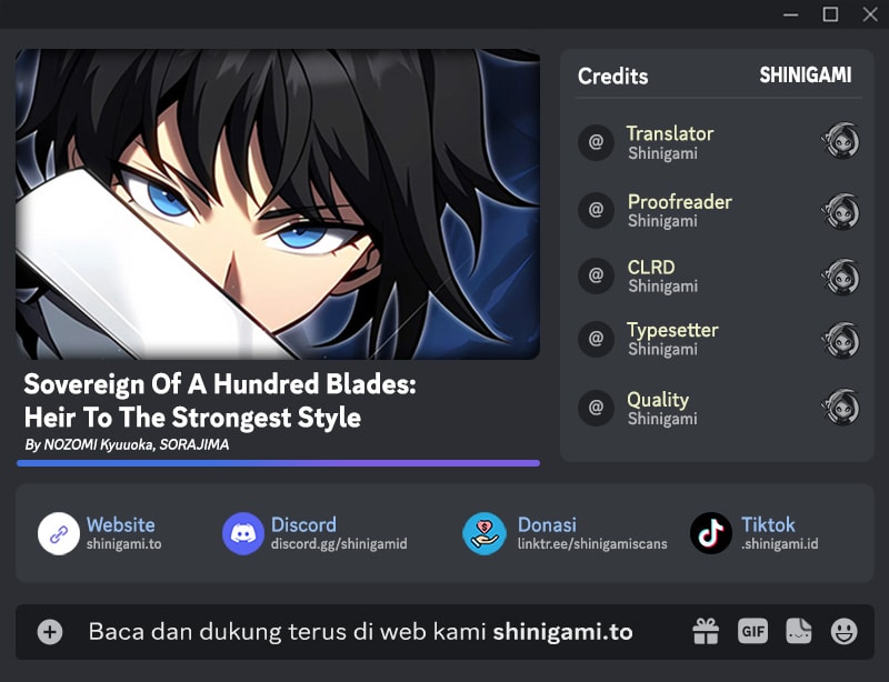 Sovereign of a Hundred Blades: Heir to the Ultimate Style - Chapter 11 - Page 1