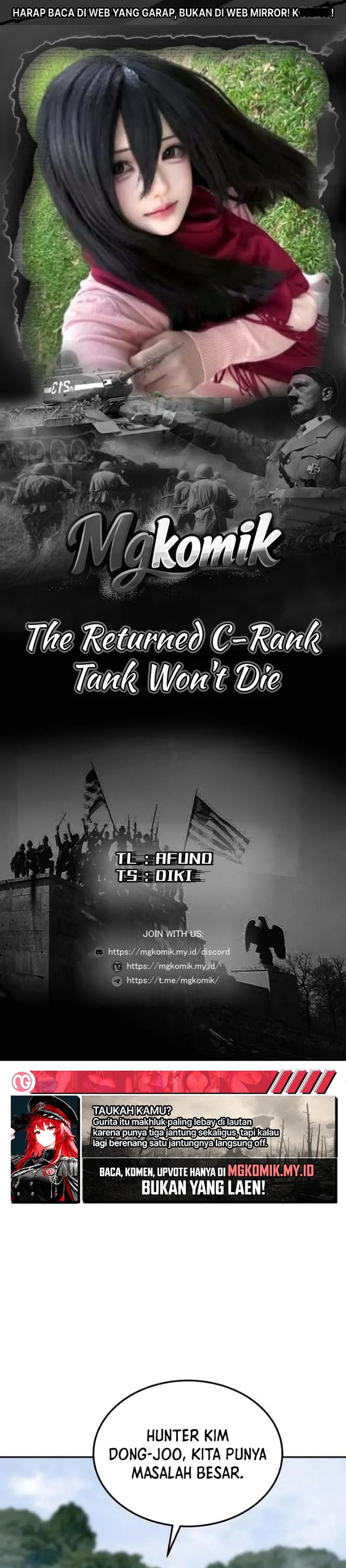 The Returned C-Rank Tank Won't Die! - Chapter 71 - Page 1