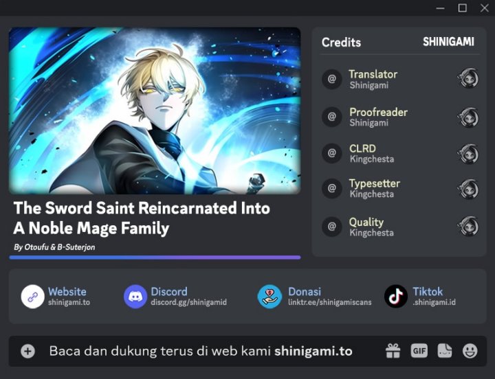 The Sword Saint Reincarnated Into A Noble Mage Family - Chapter 27 - Page 1