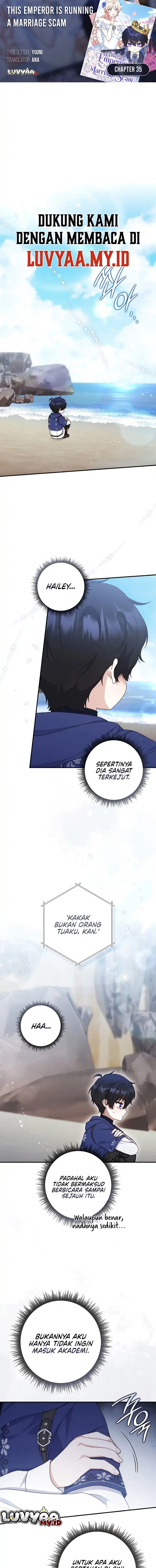 This Emperor Runs a Marriage Scam Chapter 35 - Page 1